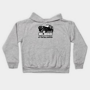 No road no problem Kids Hoodie